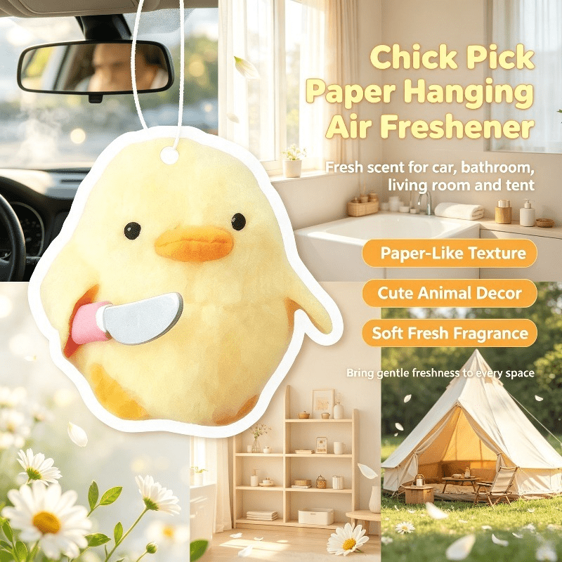Car Air Freshener - Ambientador para Auto, Lindo Pollito con