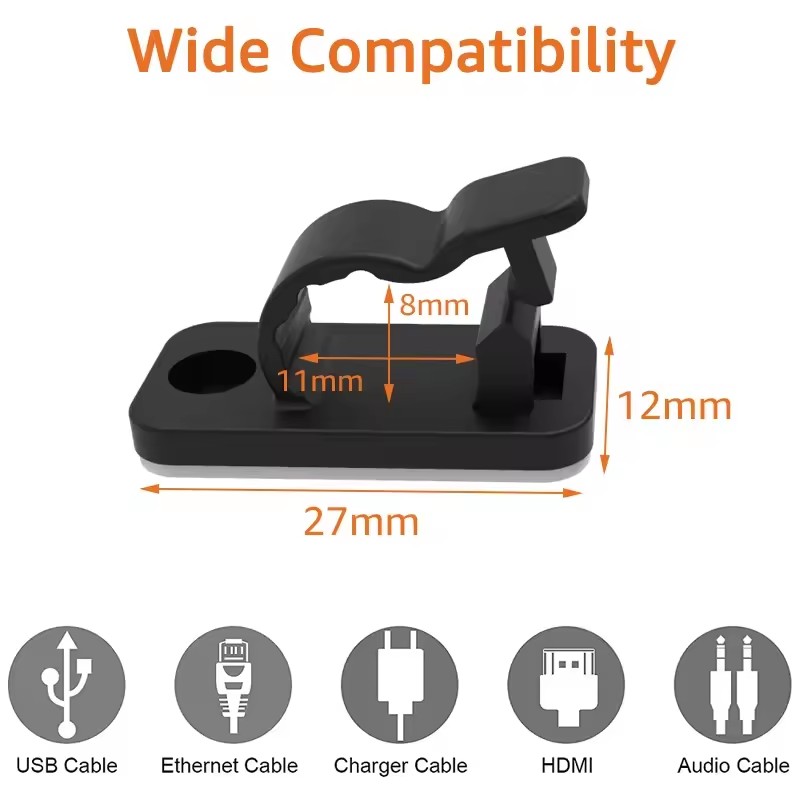 Clips autoadhesivos para cable - Car Cable Organizer reseña y precio